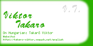viktor takaro business card